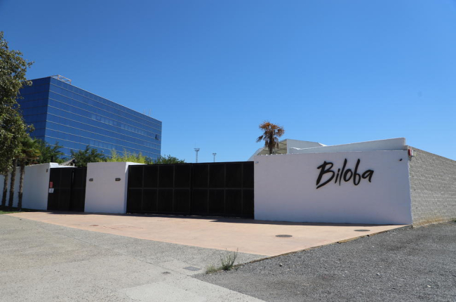 Imagen de la discoteca Biloba, la mayor de Lleida, cerrada al público. 