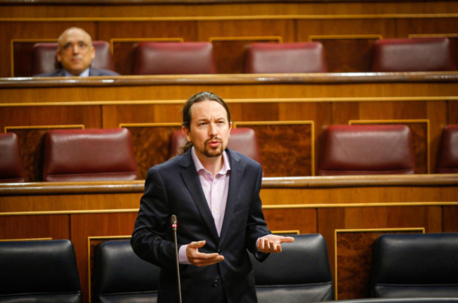El líder de Unidas Podemos y vicepresidente segundo del Gobierno, Pablo Iglesias.