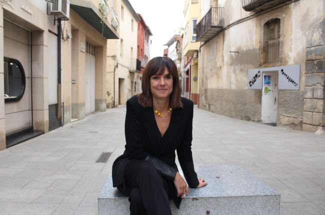 La leridana Mónica López, en una imagen tomada en Alcarràs.