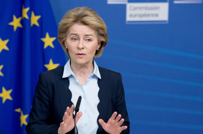 Imagen de la presidenta de la Comisión Europea, Ursula von der Leyen. 