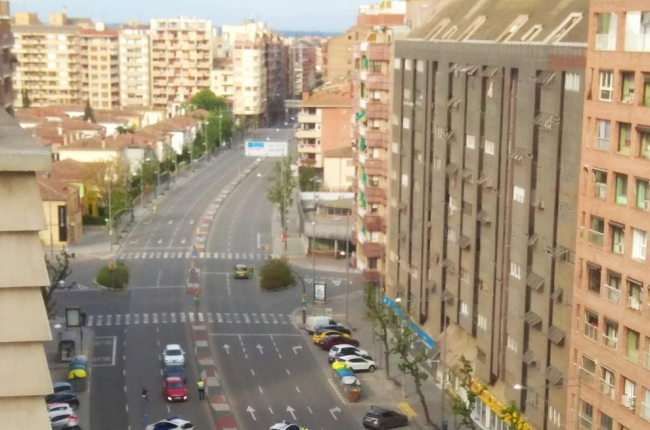 Control policial ahir a Lleida per vigilar els desplaçaments.