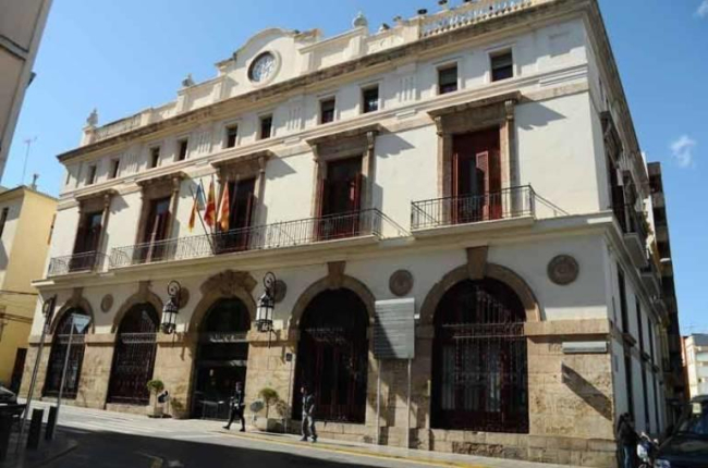 Imagen de la sede del ayuntamiento de Sagunto. 
