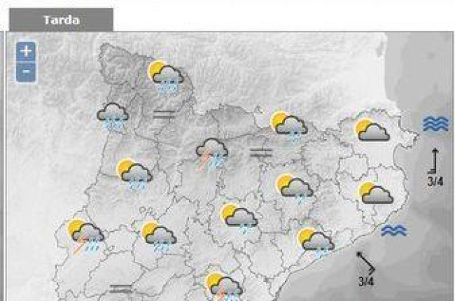 Alerta por lluvias intensas, especialmente en el Pirineo