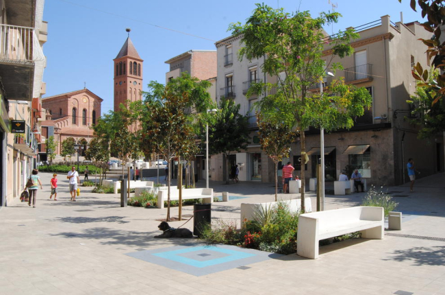 La reformada plaza de Manuel Bertrand.