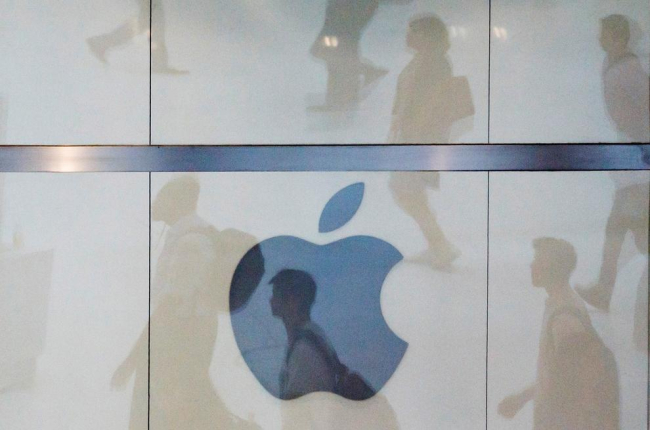 El logotipo de Apple.