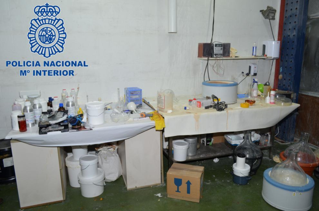 Vista de uno de los laboratorios desmantelados en Torrefarrera y Monzón.