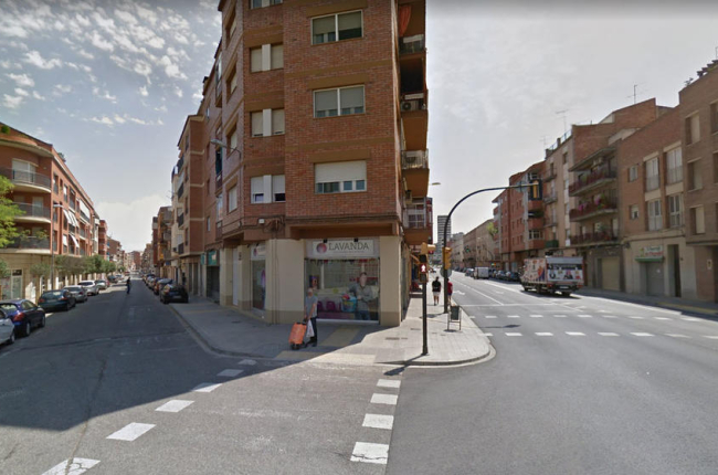 Carrer Corts Catalanes a l'alçada del carrer Alcalde Porqueres