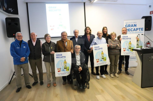 Presentación del Gran Recapte de este viernes y sábado, ayer.