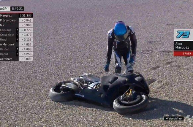Àlex Márquez estrena la MotoGP amb una caiguda