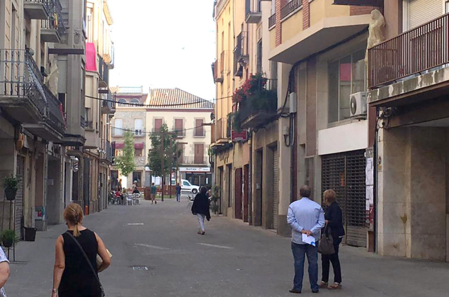 Vistas de la calle Guinedilda, donde ayer por la mañana tuvieron lugar los hechos.