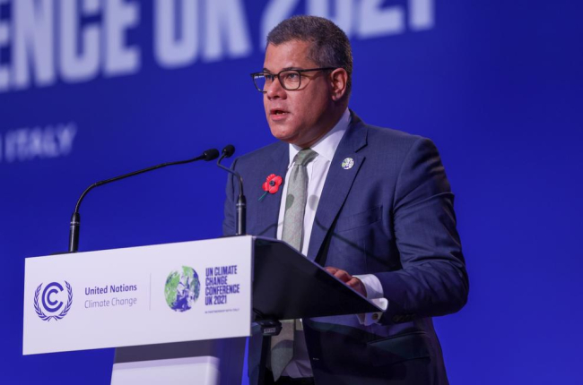 El president de la COP26, Alok Sharma.