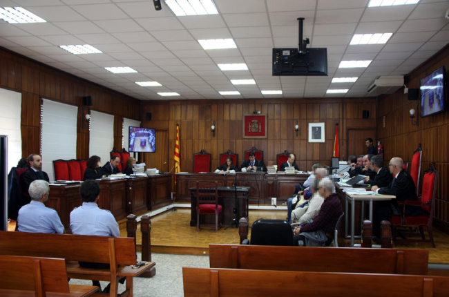 Un moment de la sessió d’ahir del judici celebrat a Tarragona per una important xarxa de pedofília.