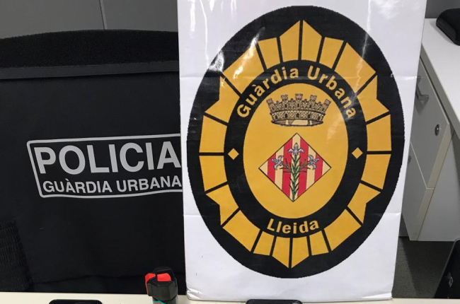 Imatge del material comissat a un traficant al centre històric de Lleida