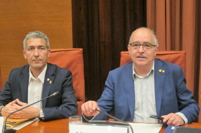 Gonzàlez-Cambray, a l’esquerra, rellevarà Bargalló, a la dreta.