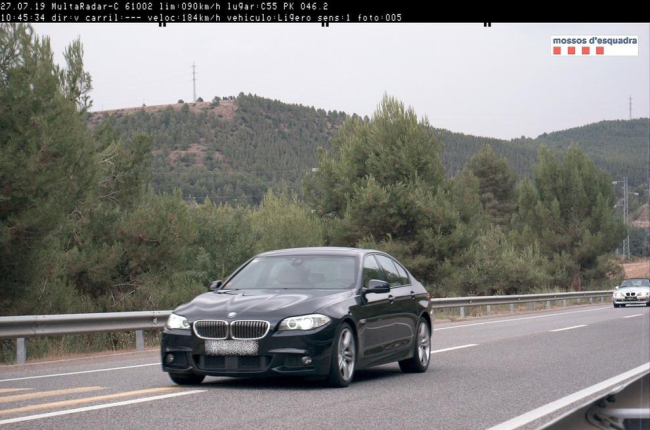 Un veí de Solsona, 'caçat' a 184 km/h a la C-55 a Súria