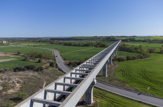 Acueducto del canal principal del Segarra-Garrigues, una de las obras que ha ejecutado el Estado.