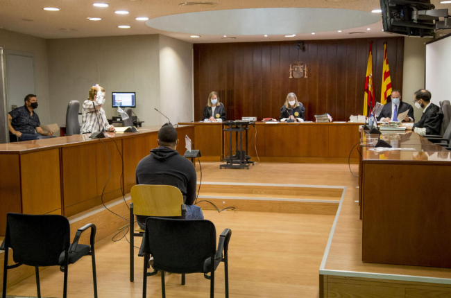 El processat durant la declaració davant de l’Audiència de Lleida el 30 de setembre passat.