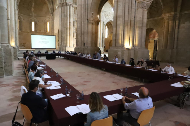 L'acte de constitució de la mesa transversal per a la recuperació de la ciutat de Lleida.