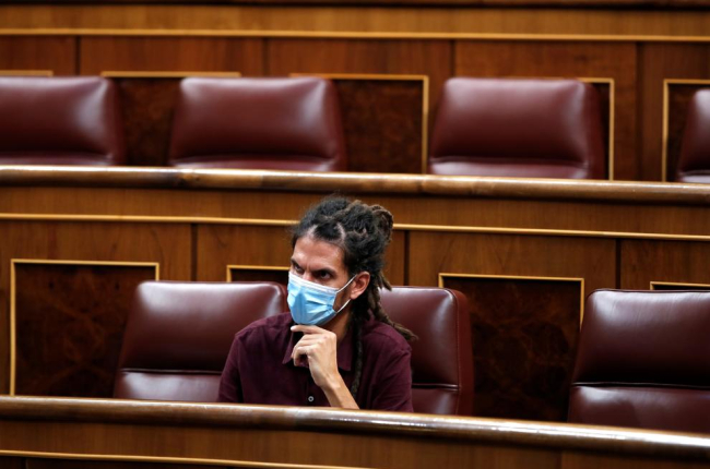 El diputat de Podemos Alberto Rodríguez durant un ple del Congrés.