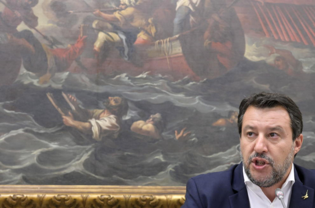 El exministro del Interior de Italia Mateo Salvini, en una fotografía de archivo.