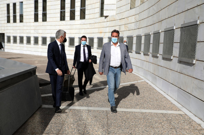 L’alcalde d’Almacelles, Josep Ibarz, el 20 de maig passat durant la celebració del judici al Penal 1 de Lleida.