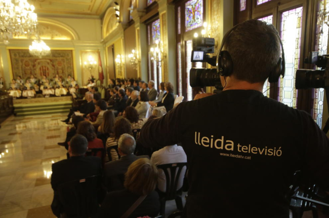 Lleida TV plantará sus cámaras de nuevo en el salón de plenos.