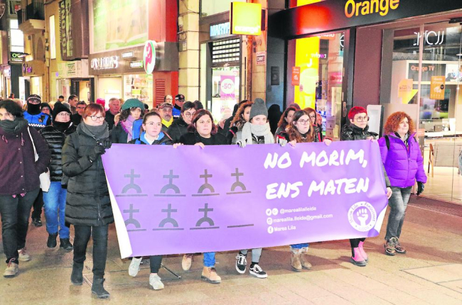 Imatge d’arxiu d’una protesta contra la violència masclista.