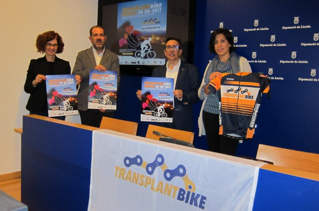 Cristina Punyet, Eloi Bergós, Ignacio Gracia i Raquel Maya, ahir durant la presentació.