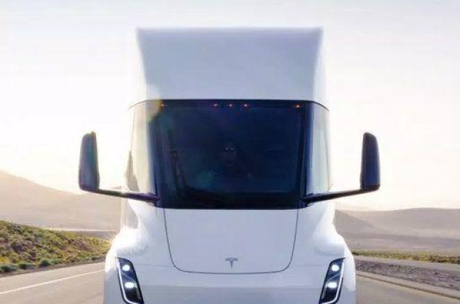 El camión eléctrico de Tesla.