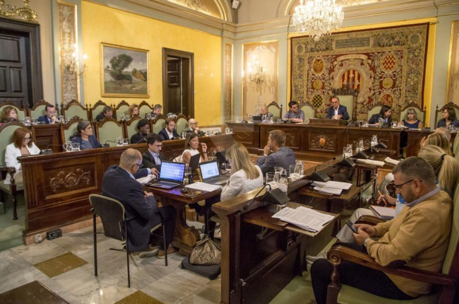 El último pleno del ayuntamiento de Lleida.