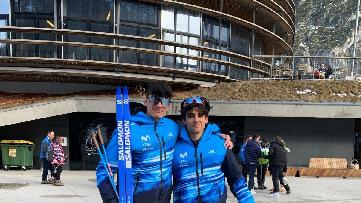 Bernat Sellés i Jaume Pueyo, ahir després de la competició.