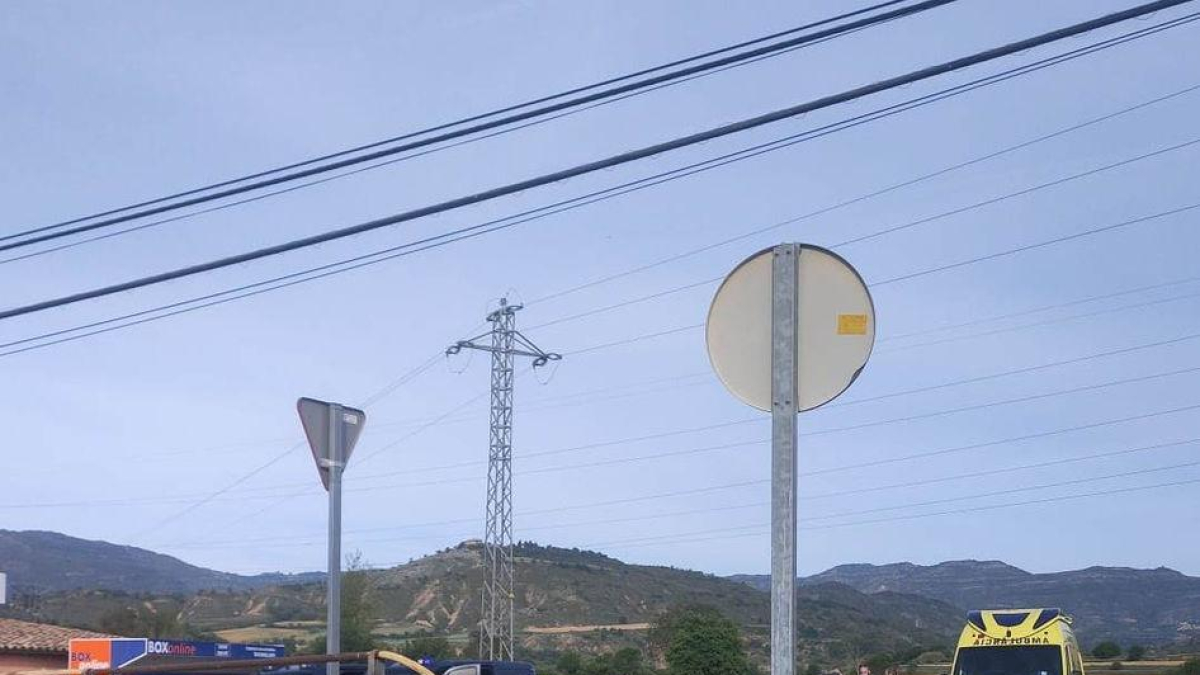 Patrulles ahir de la Policia Nacional a Talarn. - CEDIDA SEGRE