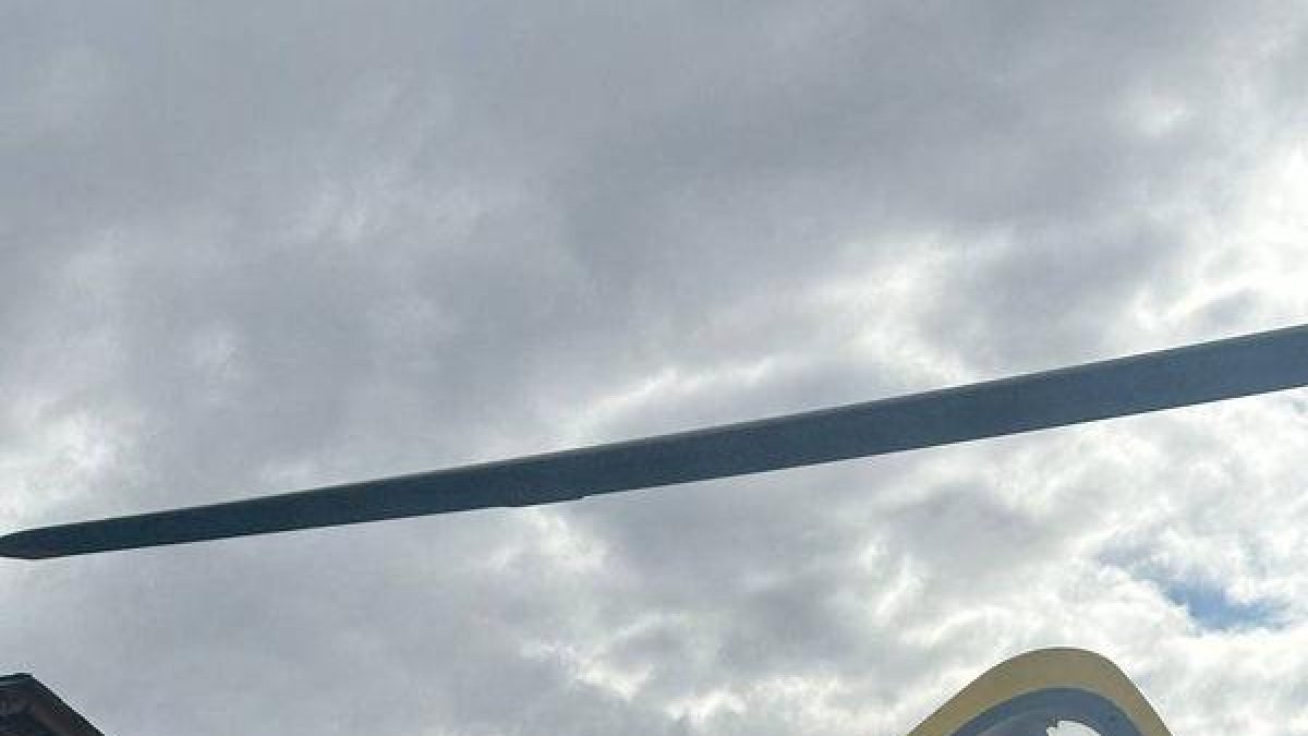 El rescat va tenir lloc ahir al refugi de l’Estany de la Gola. - BOMBERS DE LA GENERALITAT