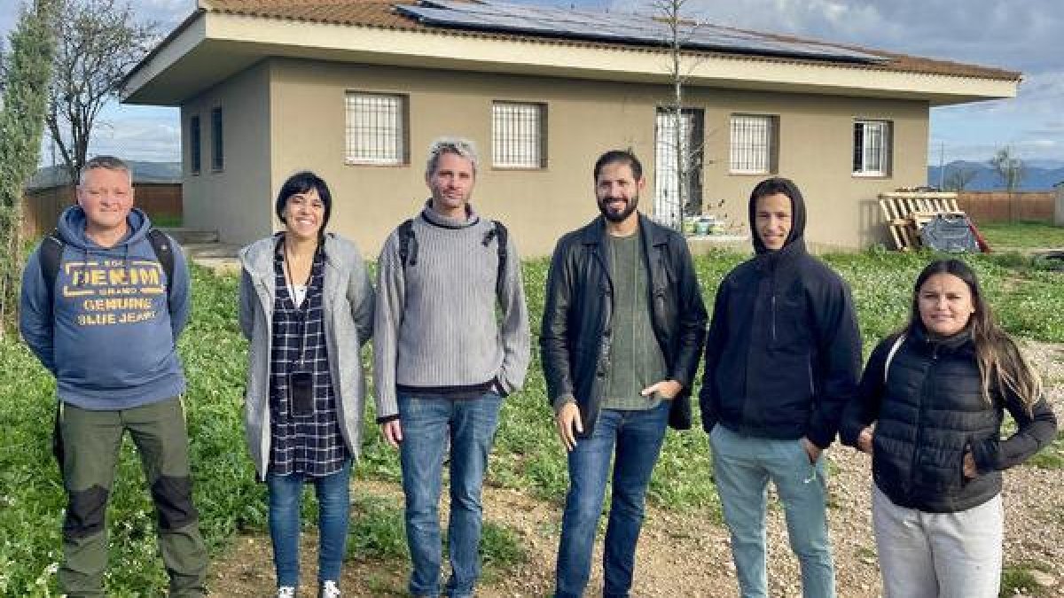 Tècnics de l’ajuntament amb tres empleats contractats a través de l’entitat Reintegra. - PAERIA DE BALAGUER