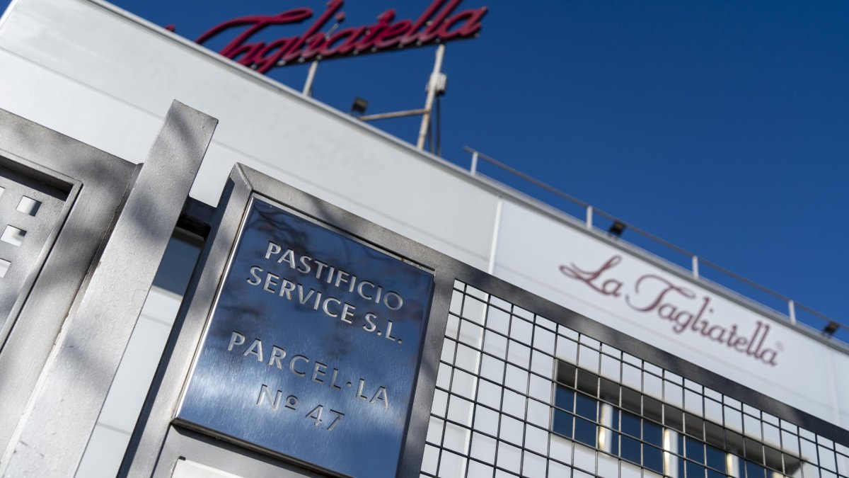 Vista de la fàbrica de La Tagliatella al polígon industrial dels Frares on es feien els abocaments