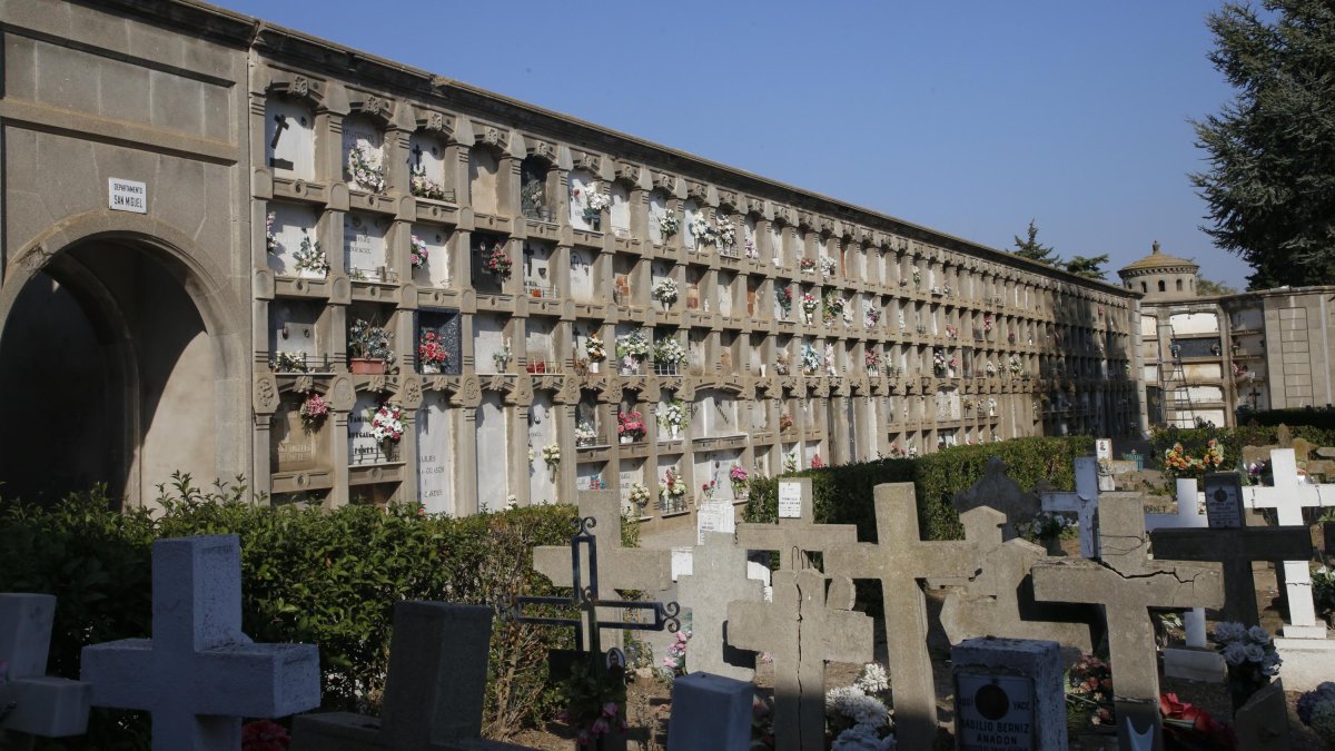 Una vista del cementerio de Lleida.