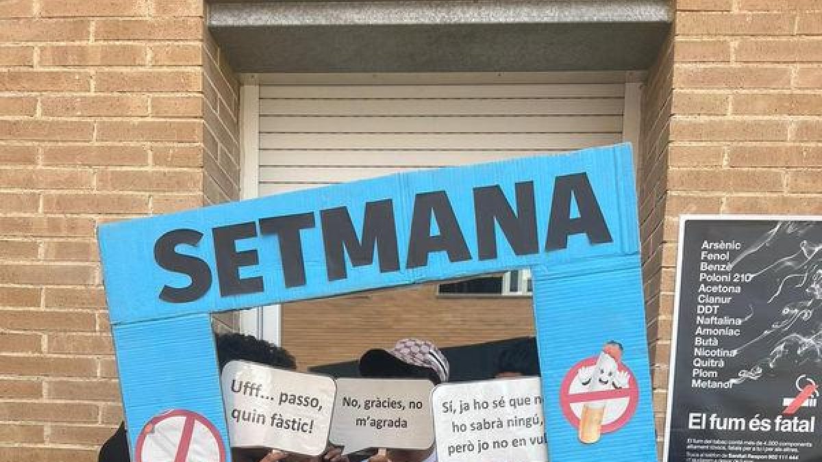 Alumnes d’Alcarràs participen en un dels programes de prevenció del tabaquisme que es porta a terme a les escoles. - ICS LLEIDA