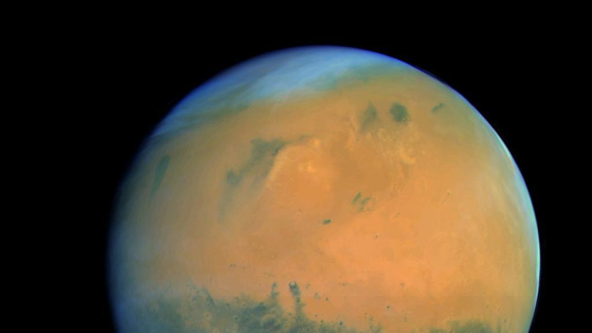 Una imagen de Marte facilitada por la Agencia Espacial Europea.