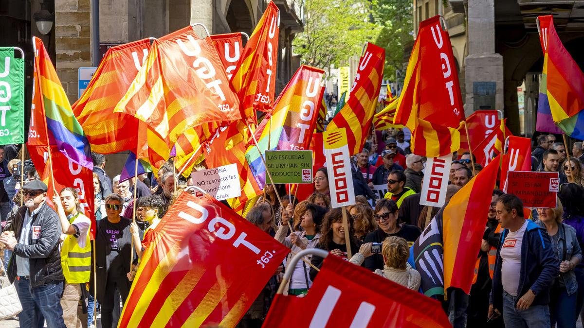 Los sindicatos volverán a salir a la calle este jueves en Lleida con motivo del 1 de Mayo. - UGT