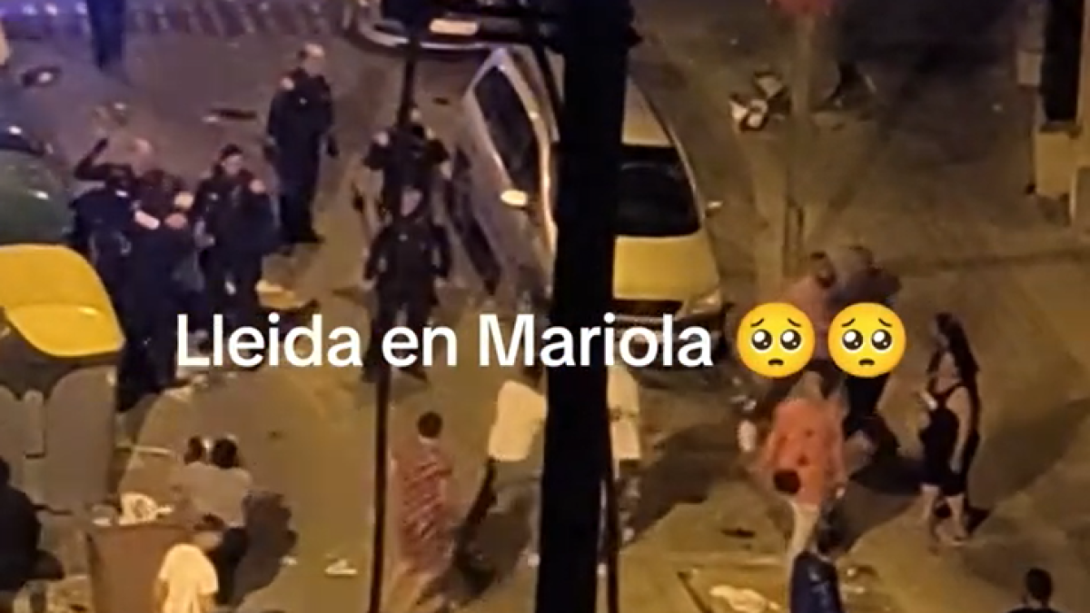Sis Mossos d'Esquadra ferits en una baralla multitudinària a la Mariola de Lleida