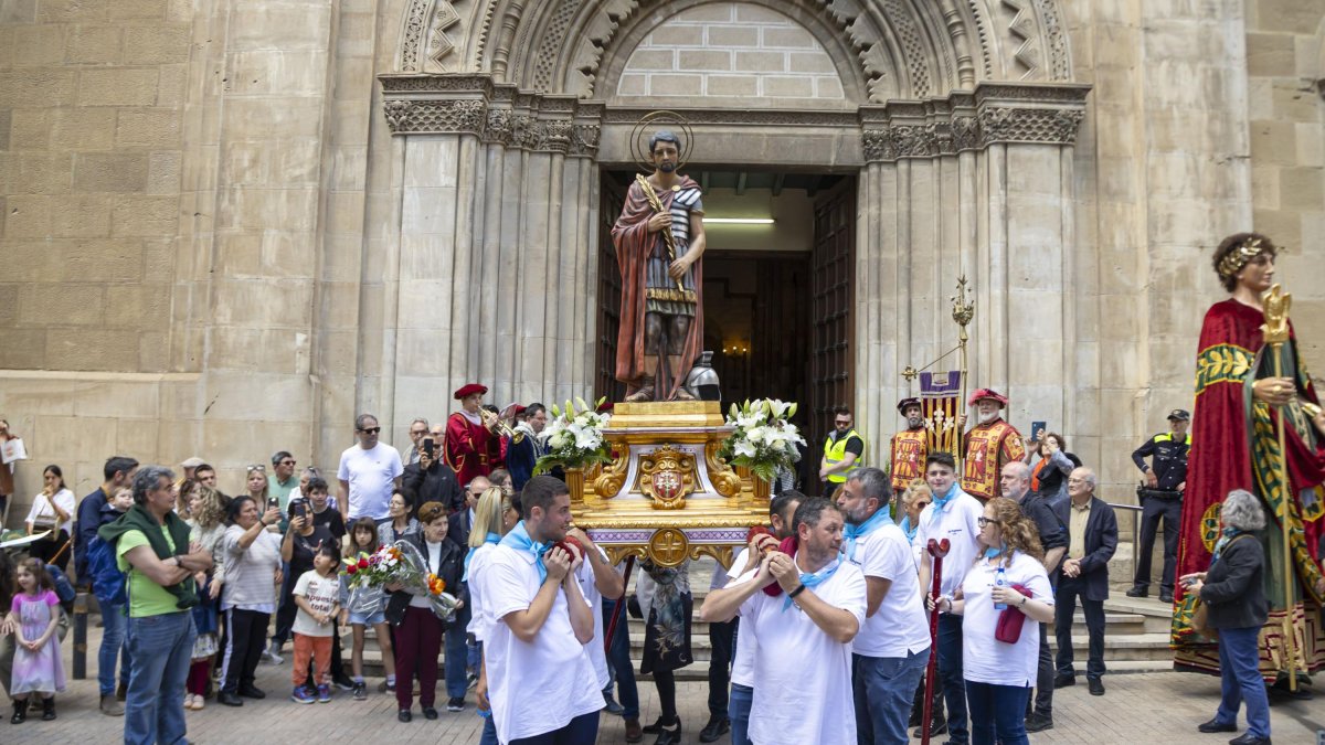 La imatge de Sant Anastasi, en la processó d'aquest 2025