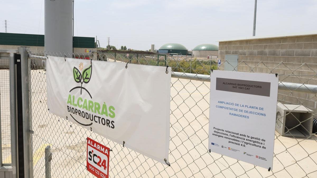 La planta de Alcarràs, que este año ha estrenado la producción de biogás. - IGNASI GÓMEZ