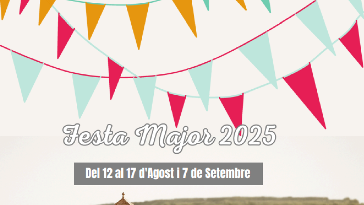 Cartell de la Festa Major d'Albesa.