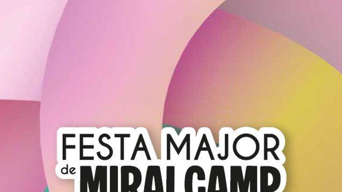 Cartell de la Festa Major de Miralcamp.
