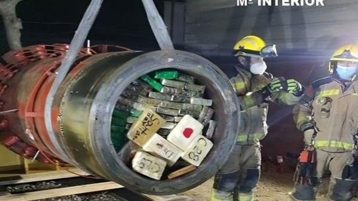 El alijo de 620 kilos de cocaína en Lleida originó la investigación. - GUARDIA CIVIL