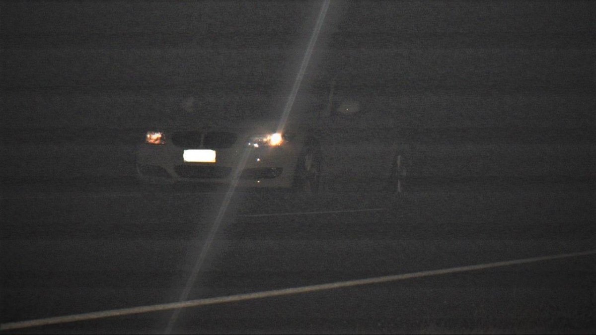 La imagen del radar, con el vehículo infractor que circulaba a 187 por la L-310 en Plans de Siói