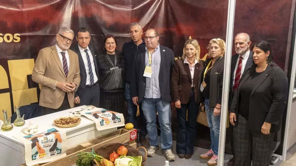 Larrosa, Ordeig, García i més autoritats van participar ahir en la clausura de la fira. - PAU PASCUAL PRAT