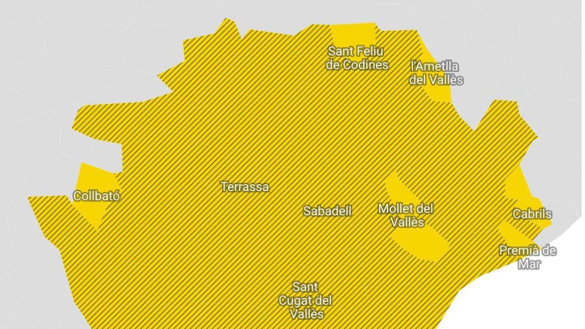 Municipis inclosos a la zona perimetrada pel Govern