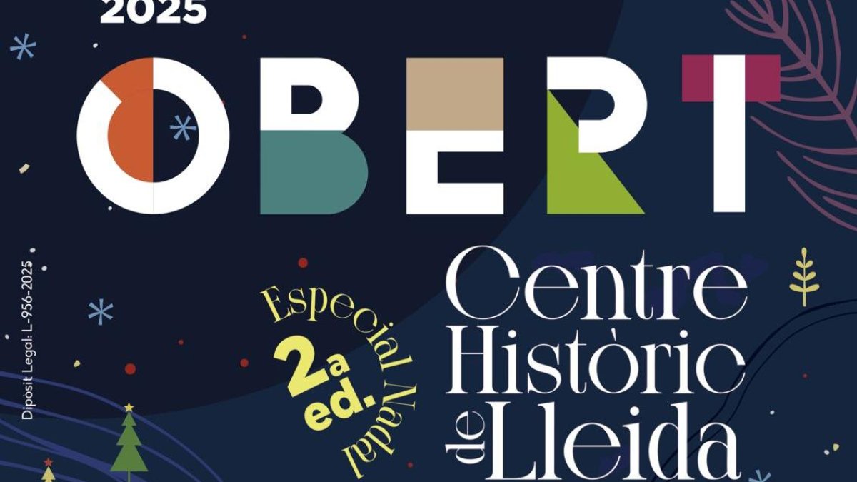 Cartell d'aquesta edició de l'Obert del Centre Històric.