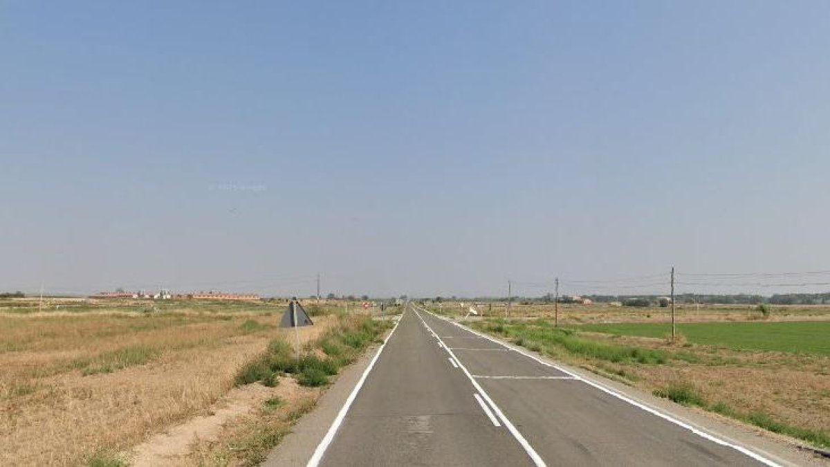 Un tram de la C-53 a Bellmunt d'Urgell.